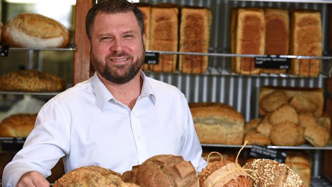 As the new boss of franchise operator Retail Food Group at a Brumby's in 2018. Picture: John Gass