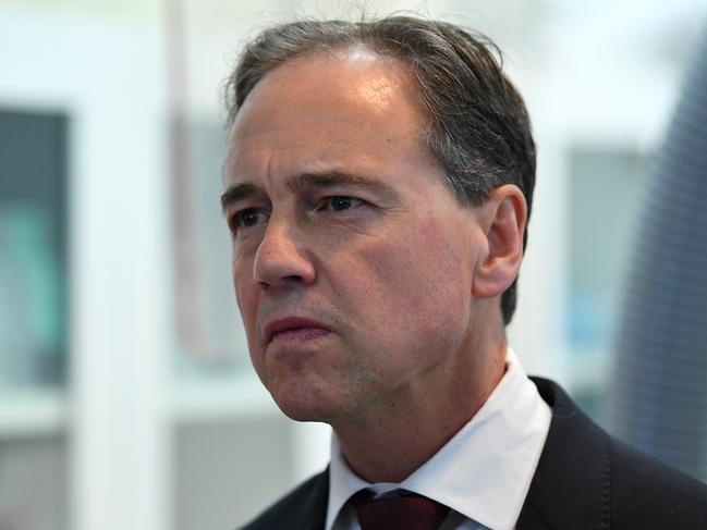 Federal Health Minister Greg Hunt. Picture: AAP.