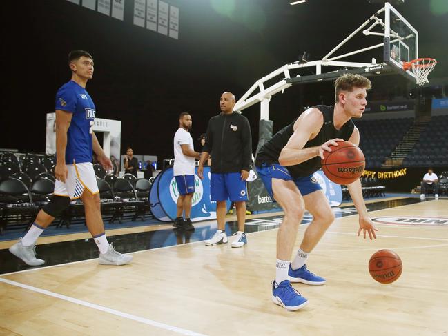 Cameron Goldfinch of the Bullets during warm up. (Photo by Anthony Au-Yeung/Getty Images)