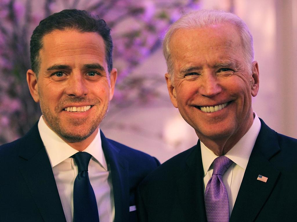 President-elect Joe Biden with his son Hunter Biden. Picture: Teresa Kroeger/Getty Images