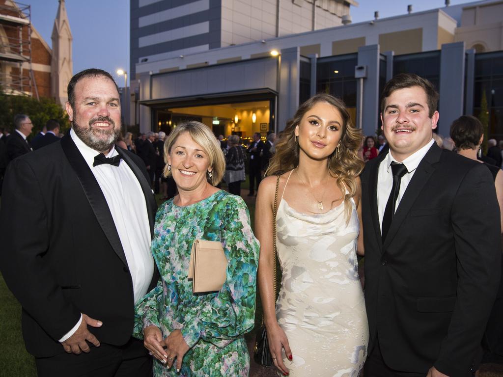 At the Order of St John gala dinner are (from left) Barry O'Sullivan, Emily O'Sullivan, Charlotte Purcell and Cooper Bowyer at the Empire Theatres, Saturday, October 26, 2019. Picture: Kevin Farmer