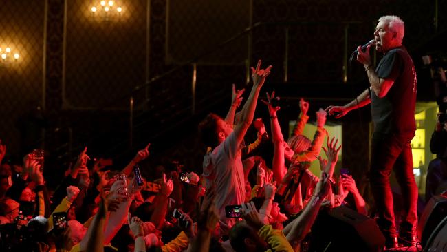 Daryl Braithwaite entertains the Aussie masses in Kazan. Picture: Toby Zerna