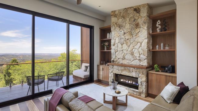 One of the luxe Sequoia suites at Mount Lofty