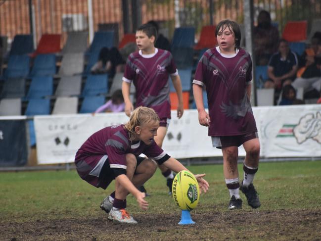 Rockhampton District Secondary Schools Rugby League grand finals, Year 7B, St Brendan’s College versus North Rockhampton State High School, Browne Park, September 8, 2022.