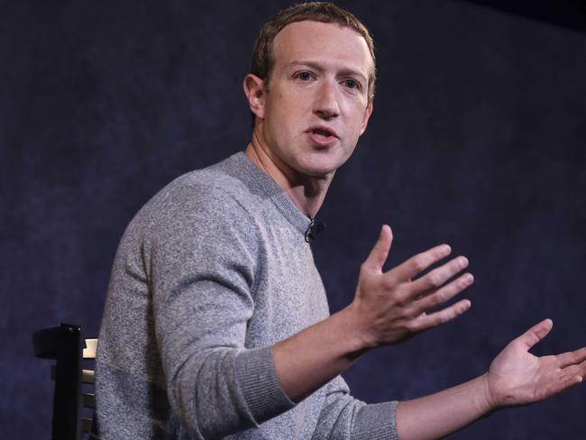 NEW YORK, NY - OCTOBER 25: Facebook CEO Mark Zuckerberg speaks about the new Facebook News feature at the Paley Center For Media on October 25, 2019 in New York City. Facebook News, which will appear in a new dedicated section on the Facebook app, will offer stories from a mix of publications, including The New York Times, The Wall Street Journal and The Washington Post, as well as other digital-only outlets.  Drew Angerer/Getty Images/AFP == FOR NEWSPAPERS, INTERNET, TELCOS & TELEVISION USE ONLY ==