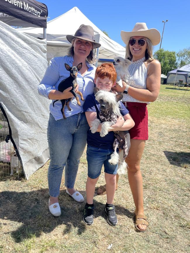 Paige MacGregor, Pippa, Lanefoot, Stones, Hardy and Emmalee Slavin at the Lang Lang Pastoral Agricultural and Horticultural Show on Saturday, January 18, 2025. Picture: Jack Colantuono