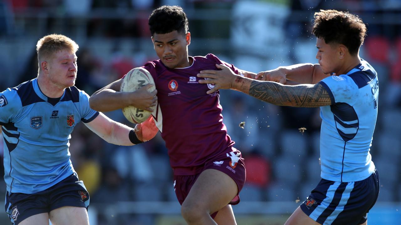 Teen star Karl Oloapu wants out of the Broncos. Picture: Zak Simmonds