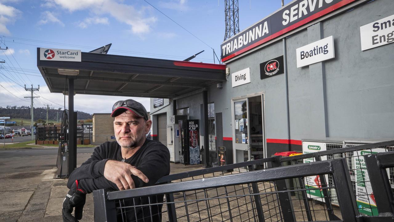 Triabunna Service Station owner Jay Baulch. Picture: Chris Kidd