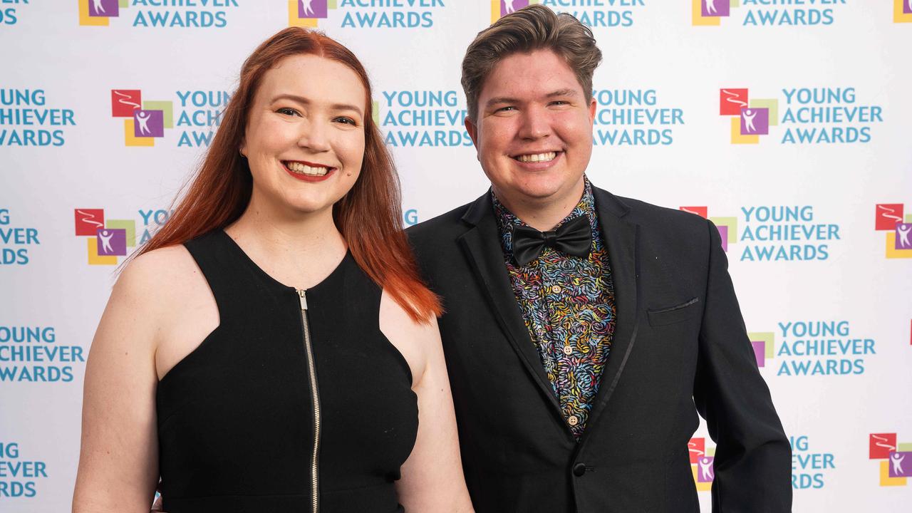 Gabriella Austin &amp; Letcher Austin at the NT Young Achiever Awards. Picture: Pema Tamang Pakhrin