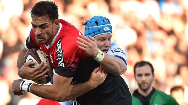 Toulouse's lock Rory Arnold could be in demand for the Wallabies this spring Picture: AFP