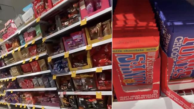 Tony Chocolonely have hit shelves in Coles and Woolworths. Photo: TikTok/nectoriouspapi