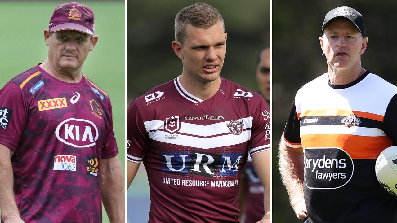 Big changes beckon for Kevin Walters (left) and Michael Maguire (right) as Tom Trbojevic returns for Manly