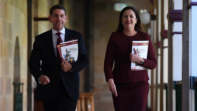 Queensland Treasurer Cameron Dick today delivered his second state budget. Picture: NCA NewsWire / Dan Peled