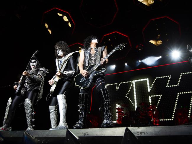KISS play the first of two nights at Sydney’s Qudos Bank Arena. Picture: Monique Harmer