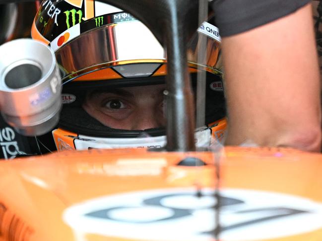 Oscar Piastri looks on from the cockpit at the Circuit de Monaco. Picture: Gabriel BOUYS / AFP