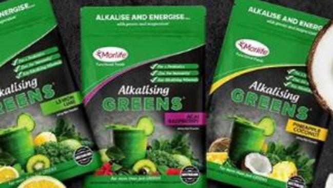 Alkalising Greens is Morlife’s ‘hero’ product. Photo: Instagram