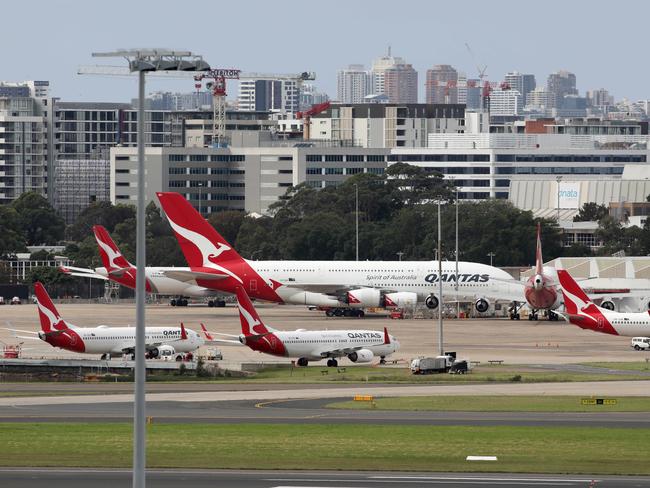 Qantas’ revenue was severely hit by the pandemic. Picture: Damian Shaw