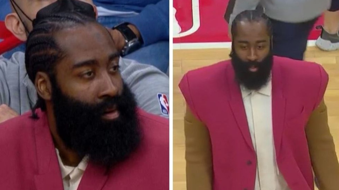 James Harden Pulls Up To Playoff Game In Furry Outfit, What Met Gala?!