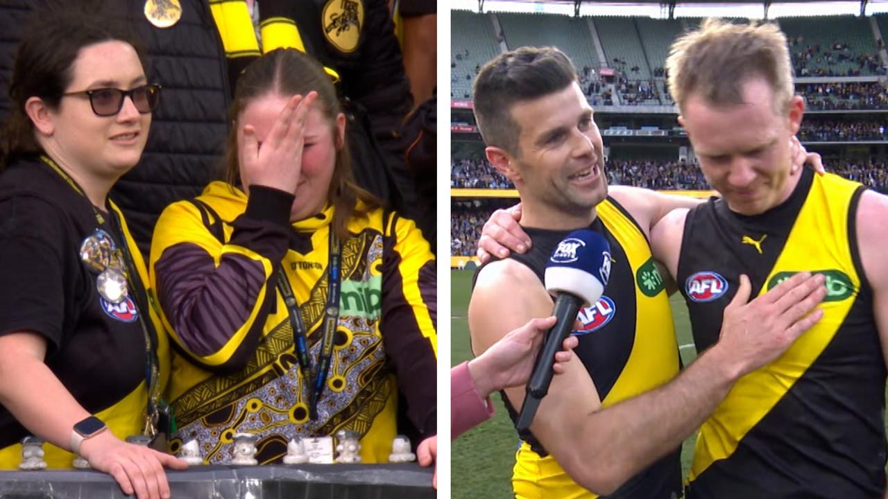 Tears flowed for Jack Riewoldt and Trent Cotchin.
