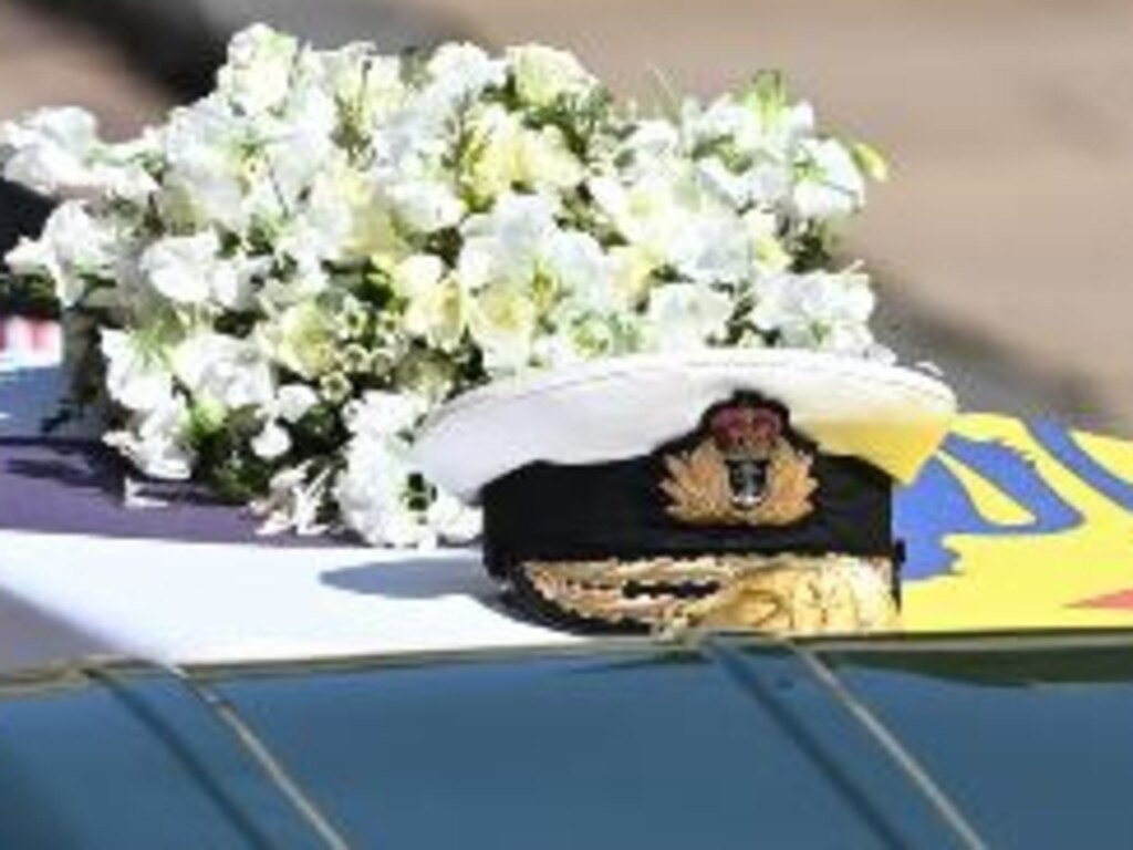 The Queen personally chose the flowers for her husband’s coffin. Picture: AFP