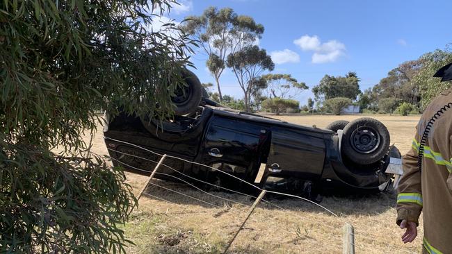 A car rolled over on Como Road before Christmas last year.