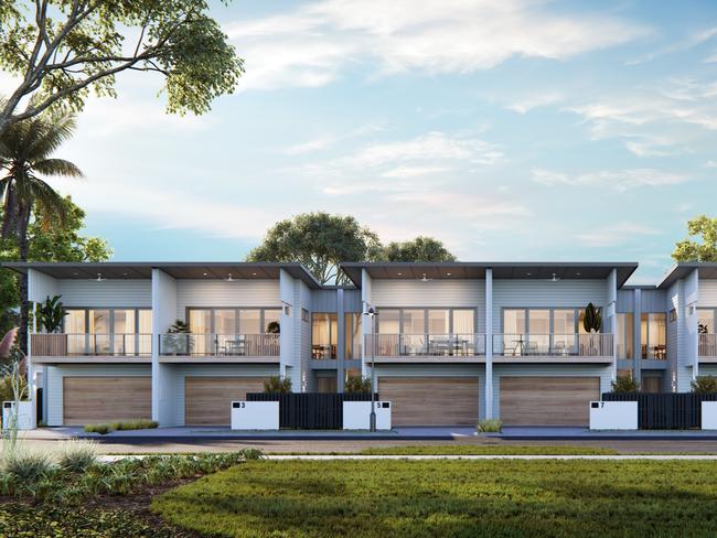 Newport's medium density townhomes. Photo: Supplied