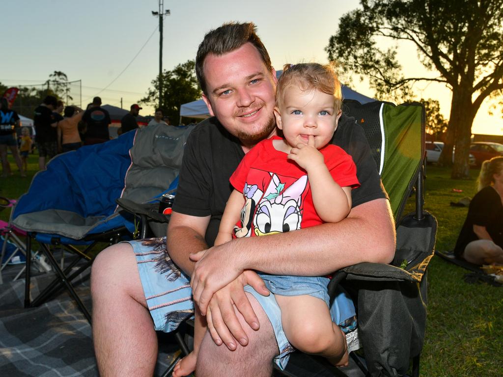 Dad Dylan Rose with his daughter Addison.