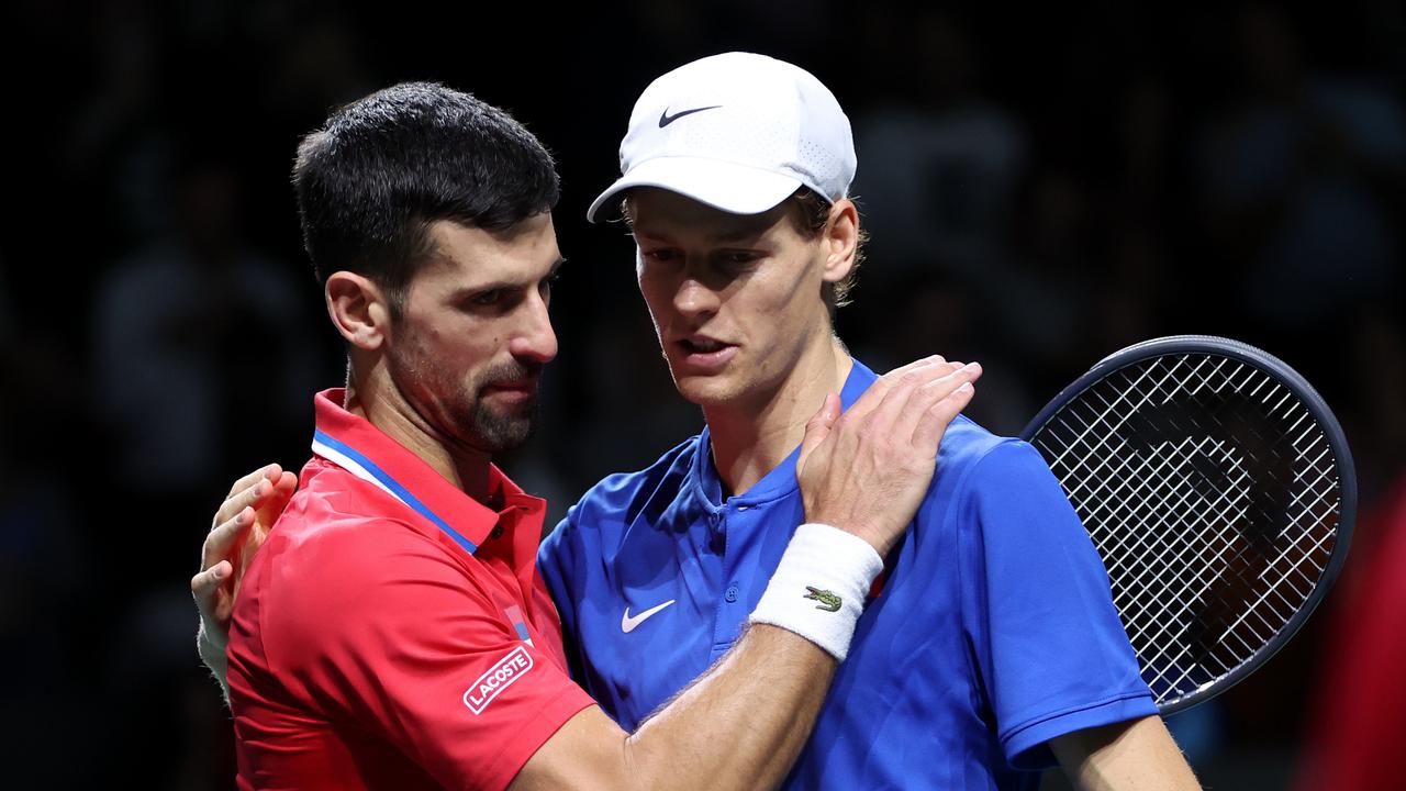 Sinner won their last clash during the Davis Cup in November. (Photo by Clive Brunskill/Getty Images for ITF)