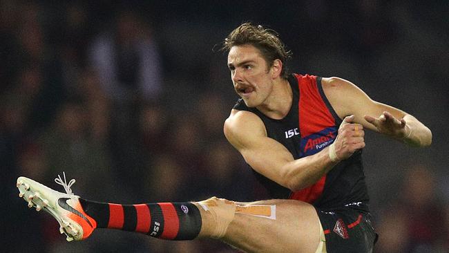 Joe Daniher would demand a high price if he leaves Essendon. Picture: Graham Denholm/AFL Photos/Getty Images.