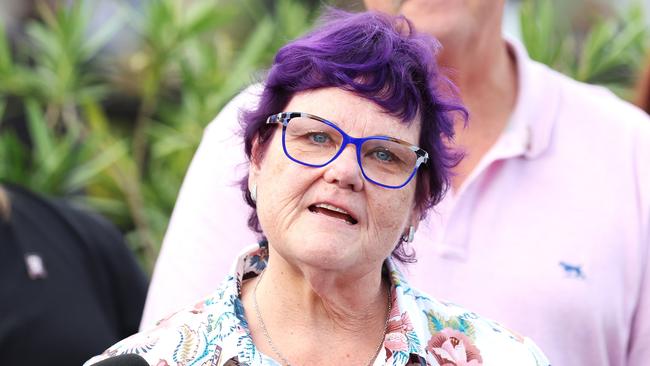 Debbie Kepitis is interviewed after her winning $10m bid to purchase the first Winx foal at the Easter Sales Picture: Mark Kolbe/Getty Images