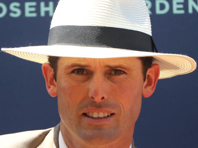 SYDNEY, AUSTRALIA - FEBRUARY 18: Trainer James Cummings is seen after winning Race 4 Fujitsu General Silver Slipper during The Silver Slipper Stakes Day - Sydney Racing at Rosehill Gardens on February 18, 2023 in Sydney, Australia. (Photo by Jeremy Ng/Getty Images)