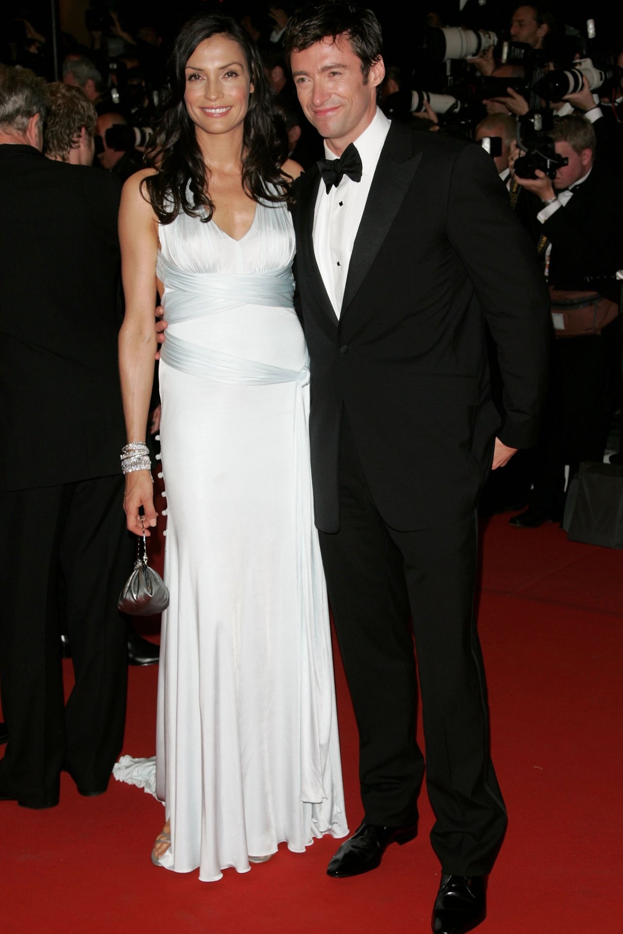 <p>Famke Janssen and Hugh Jackman at Cannes, 2006</p>