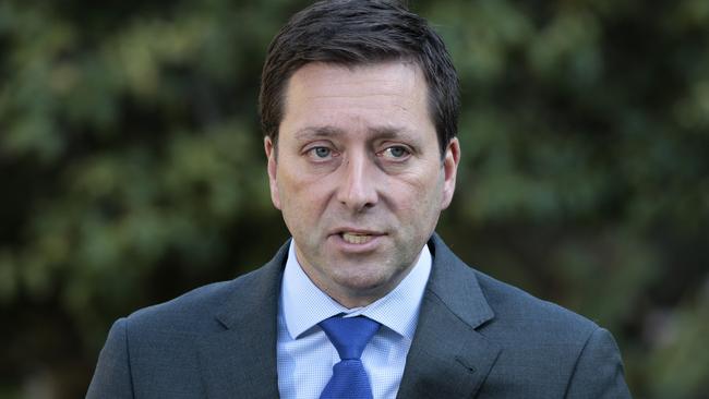 Opposition Leader Matthew Guy says he doesn’t support changing the date of Australia Day. Picture: David Geraghty