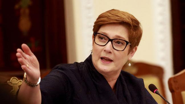 Foreign Minister Marise Payne. Picture: AFP