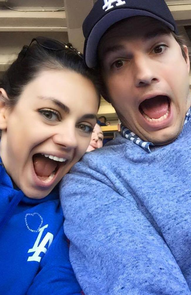 Ashton Kutcher and Mila Kunis married in 2015. Picture: Facebook