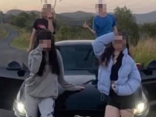 Brazen youths pose with Mustang taken in sneak theft