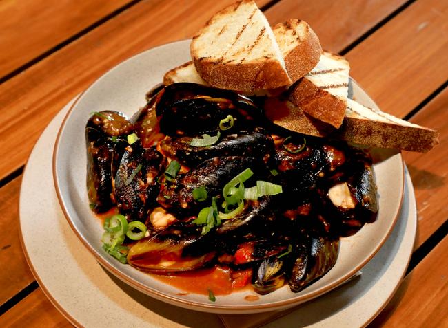 Visitors can tuck into a bowl of mussels in chilli tomato sauce on Sunday.