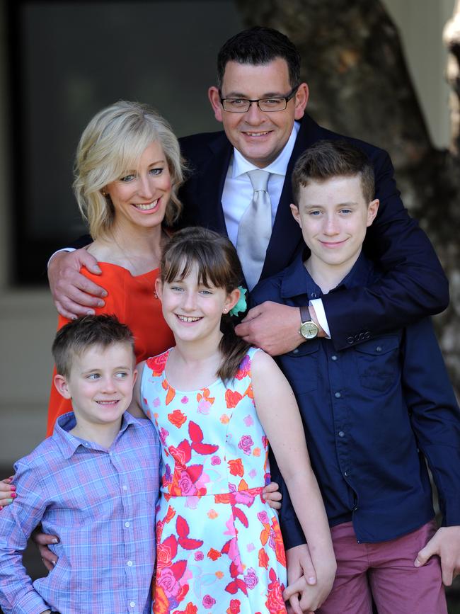 Joseph, Cath, Grace, Daniel and Noah Andrews in 2014.