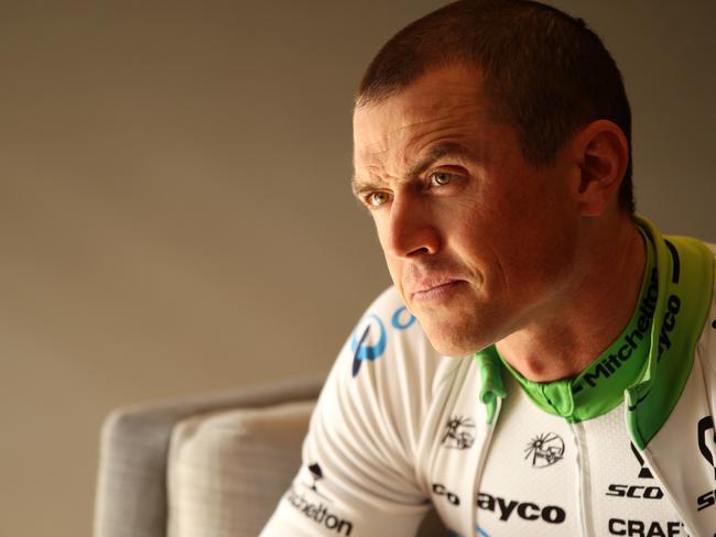 Cyclist Simon Gerrans is one of the contenders to win the Cadel Evans Race. Picture: Alison Wynd