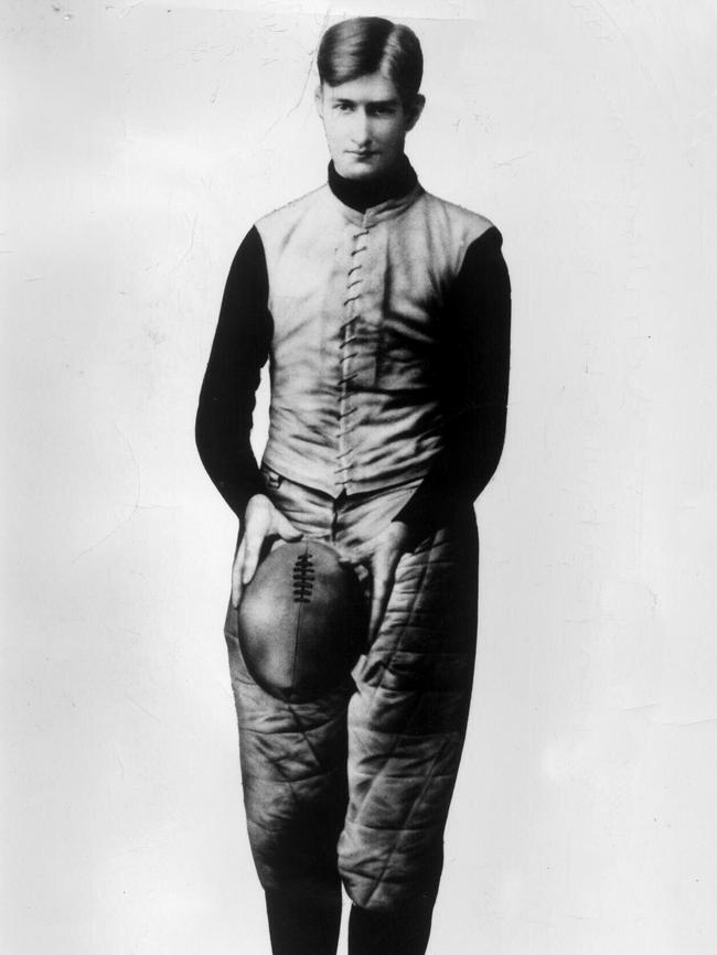 Melbourne footballer Pat O'Dea who played American football in the 1890s.