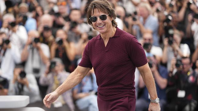 He grinned for photographers ahead of a press shoot on Wednesday in Cannes. Picture: Scott A Garfitt/Invision/AP