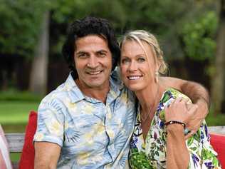 I'm a Celebrity, Get me Out of Here! contestant Lisa Curry with partner Mark Tabone after being evicted from the South African jungle. Picture: Dylan Robinson ***EMBARGOED 7:30pm March 9th***