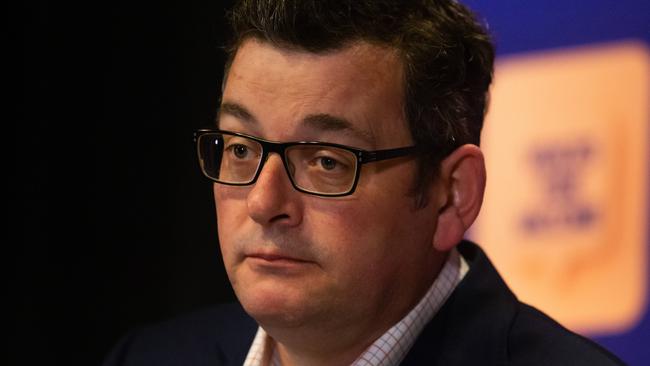 Premier Daniel Andrews needs to let us out on grand final night. Picture: Sarah Matray