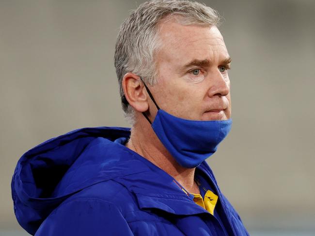 West Coast coach Adam Simpson was forced to apologise for his comments. Picture: AFL Photos/Getty Images