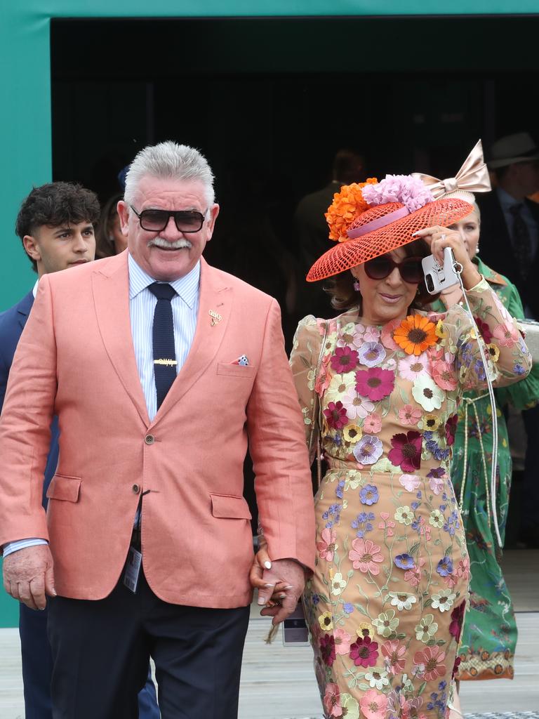 Pastels and florals were a popular choice on Saturday. Picture: NCA NewsWire / David Crosling