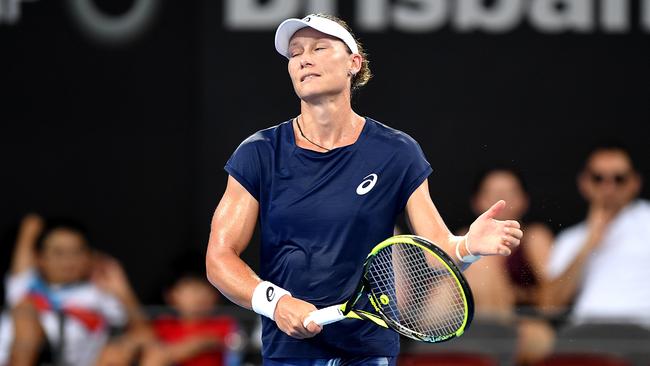 Things fell apart again for Stosur.