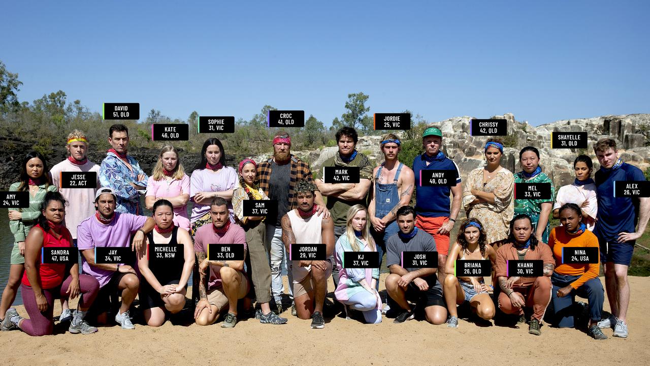 The cast of Australian Survivor: Blood Vs. Water.