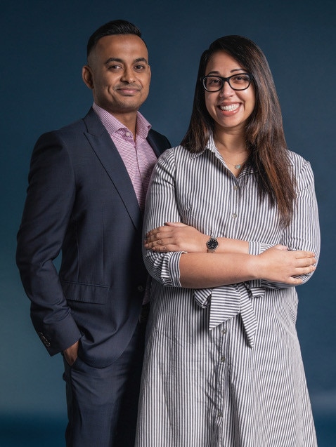 Locumate co-founders Surge Singh and Navita Kadan.