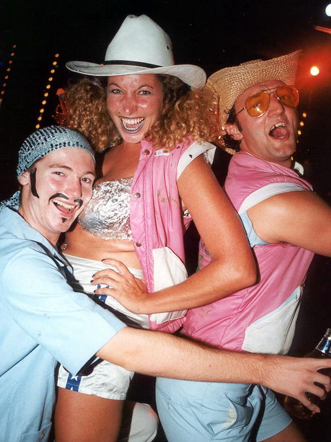 Graham Chubb, Lisa Allington and Stuart Jones at Cocktails and Dreams in 2000.