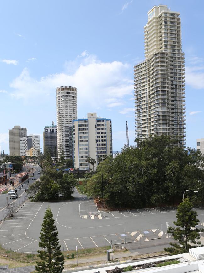 Sultan of Brunei site on the corner of Surfers Paradise Boulevard and View Avenue. Picture Glenn Hampson